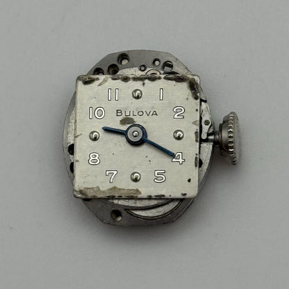 13.1mm Vintage Ladies Bulova 5AD Manual Wind Swiss Watch Movement PARTS REPAIR