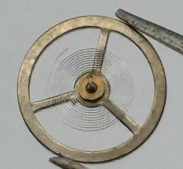 BFG 34 Balance Wheel Complete And Spring 58 Watch Movement Parts NOS