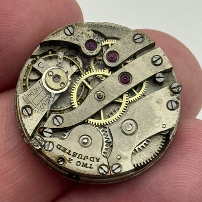 23.5mm Unidentified High Grade Manual Wind Swiss Watch Movement Vintage PARTS