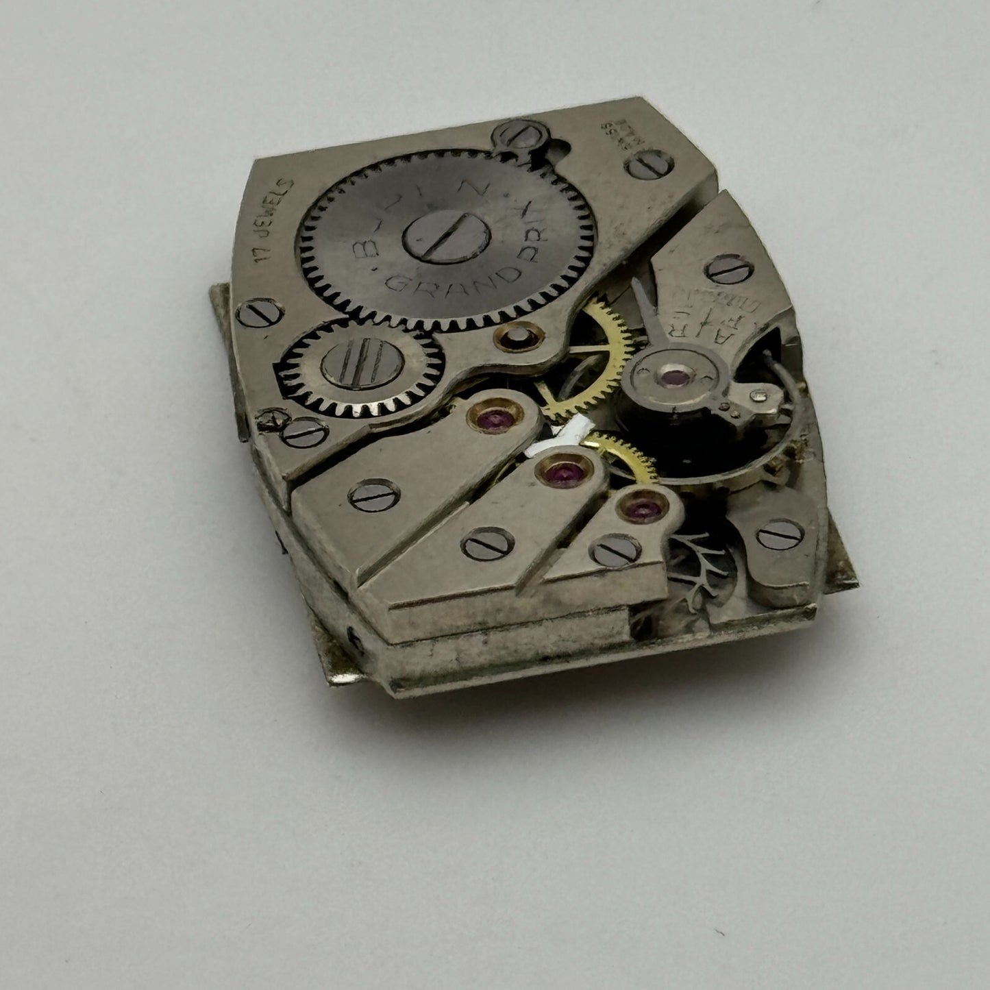 20mm Buren Grand Prix Cal 14 Tank Tonneau Manual Wind Swiss Watch Movement PARTS