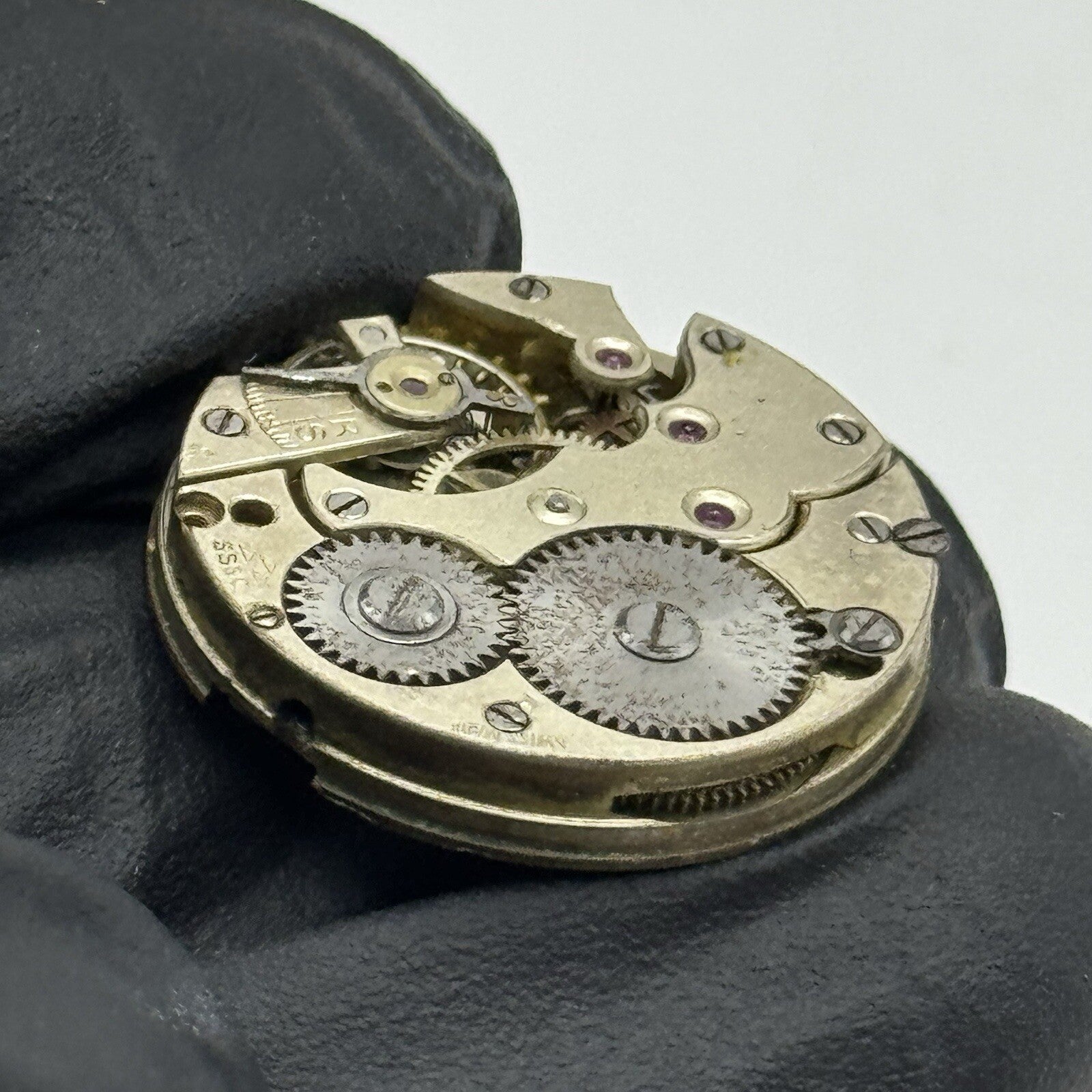 23.5mm Stauffer S S & Co Military Dial Movement Hands Swiss Parts Repair