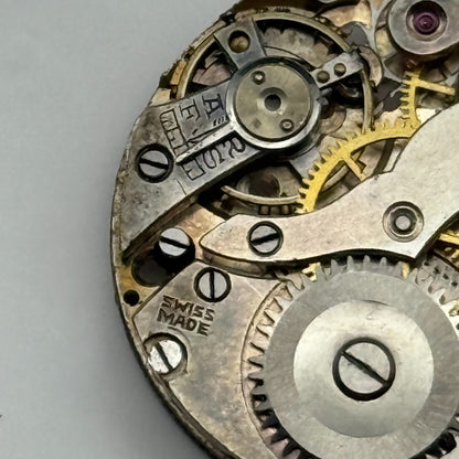AS A Schild Swiss Watch Movement Manual Wind Vintage Parts Repair Spares 23.5mm