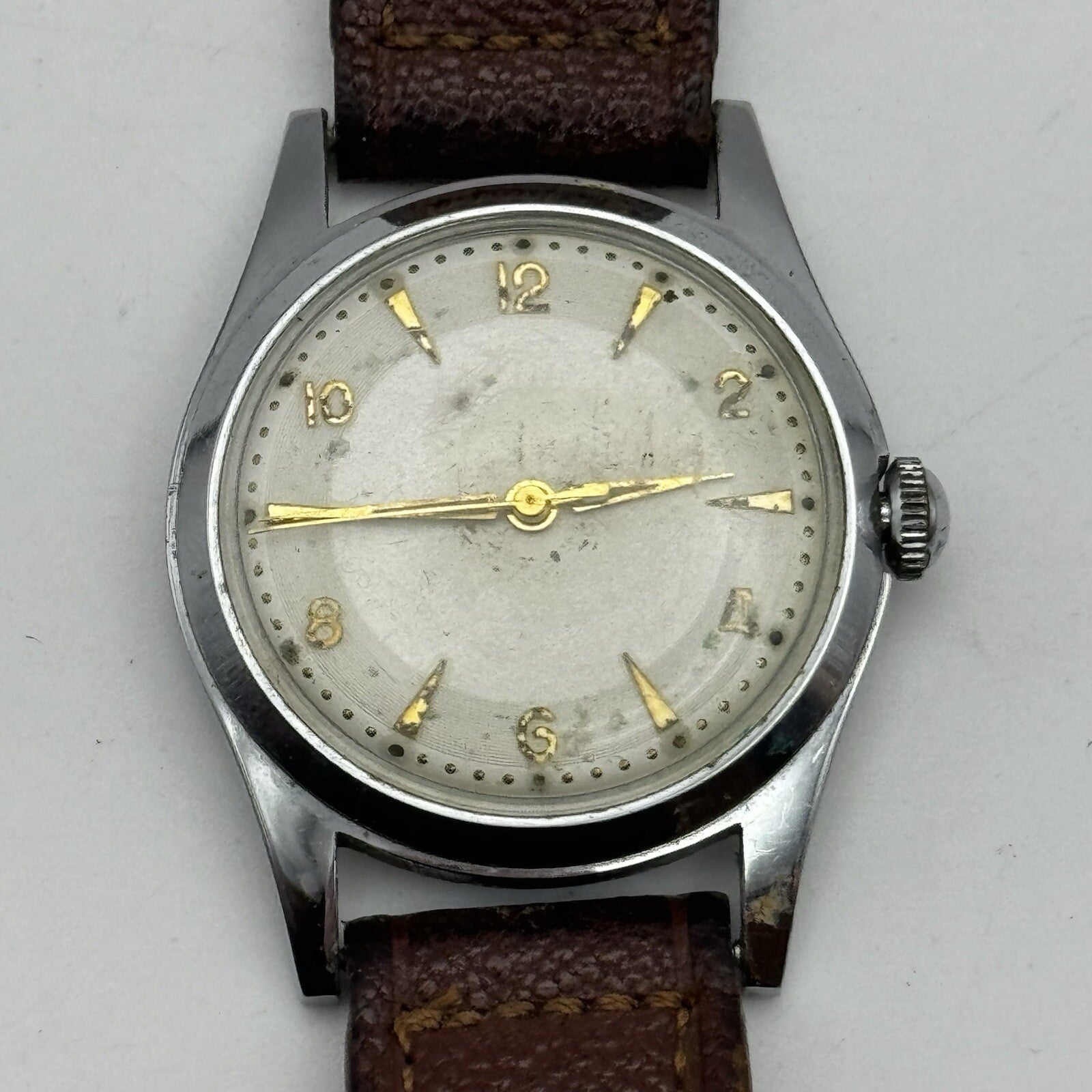 33mm Manual Wind Hermann Becker HB Sweep Secs Watch FOR PARTS TO RESTORE
