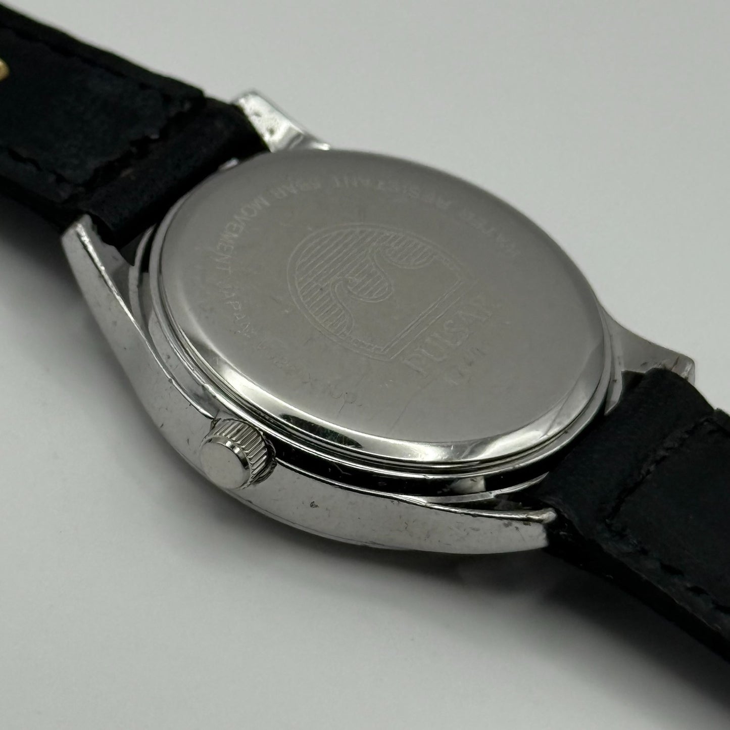 Pulsar Ladies Quartz Watch Date Dial Diamond Markers Leather Strap Working 27mm