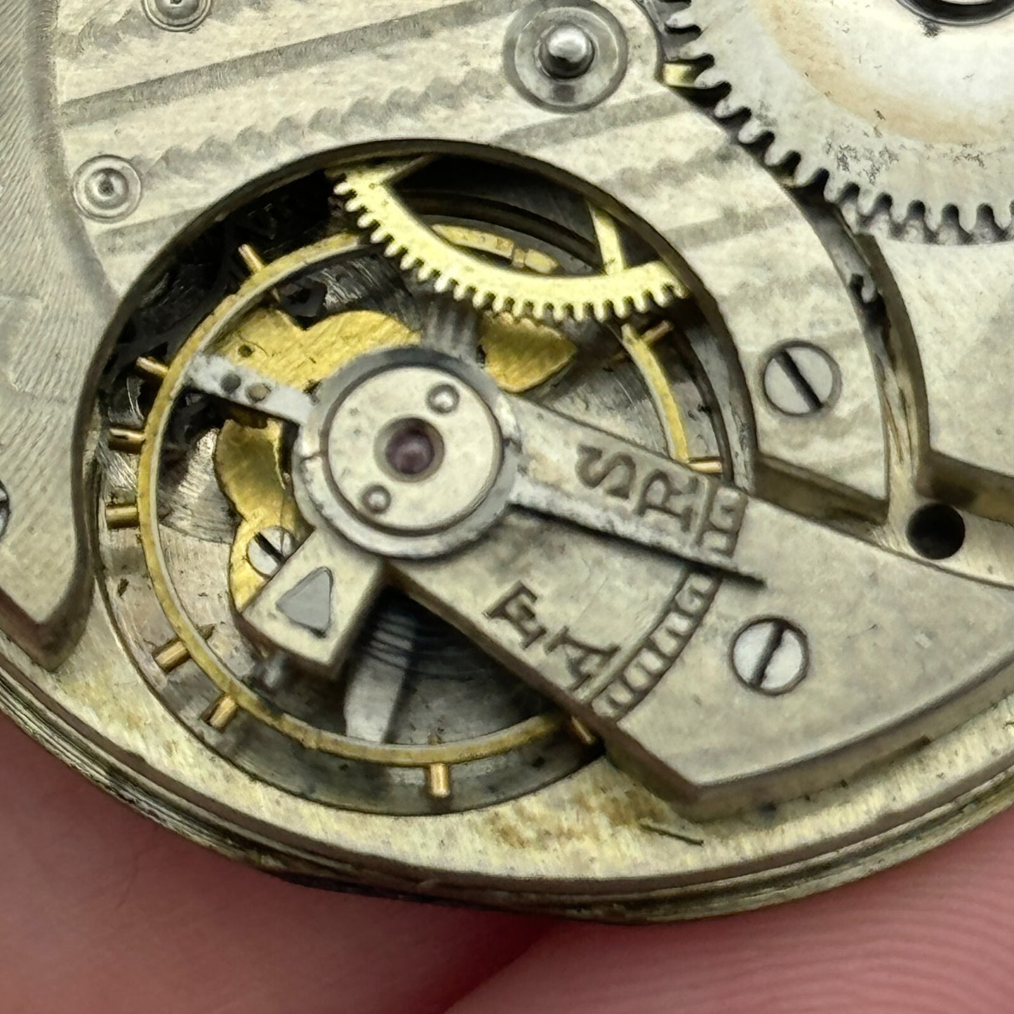 43mm Monroe Watch Co Sub Seconds Vintage Hunter Pocket Watch Movement PARTS