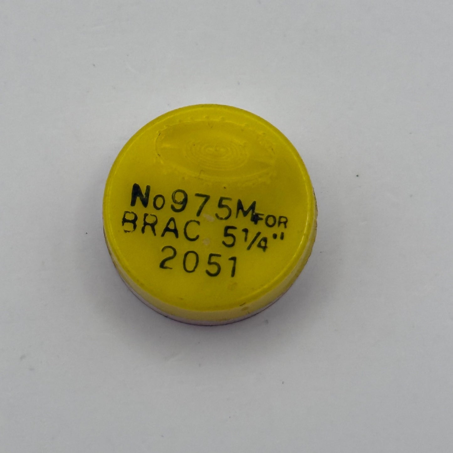 BRAC 2051 Balance Complete 5 1/4''' Renata 975 M Watch Movement Parts Vintage