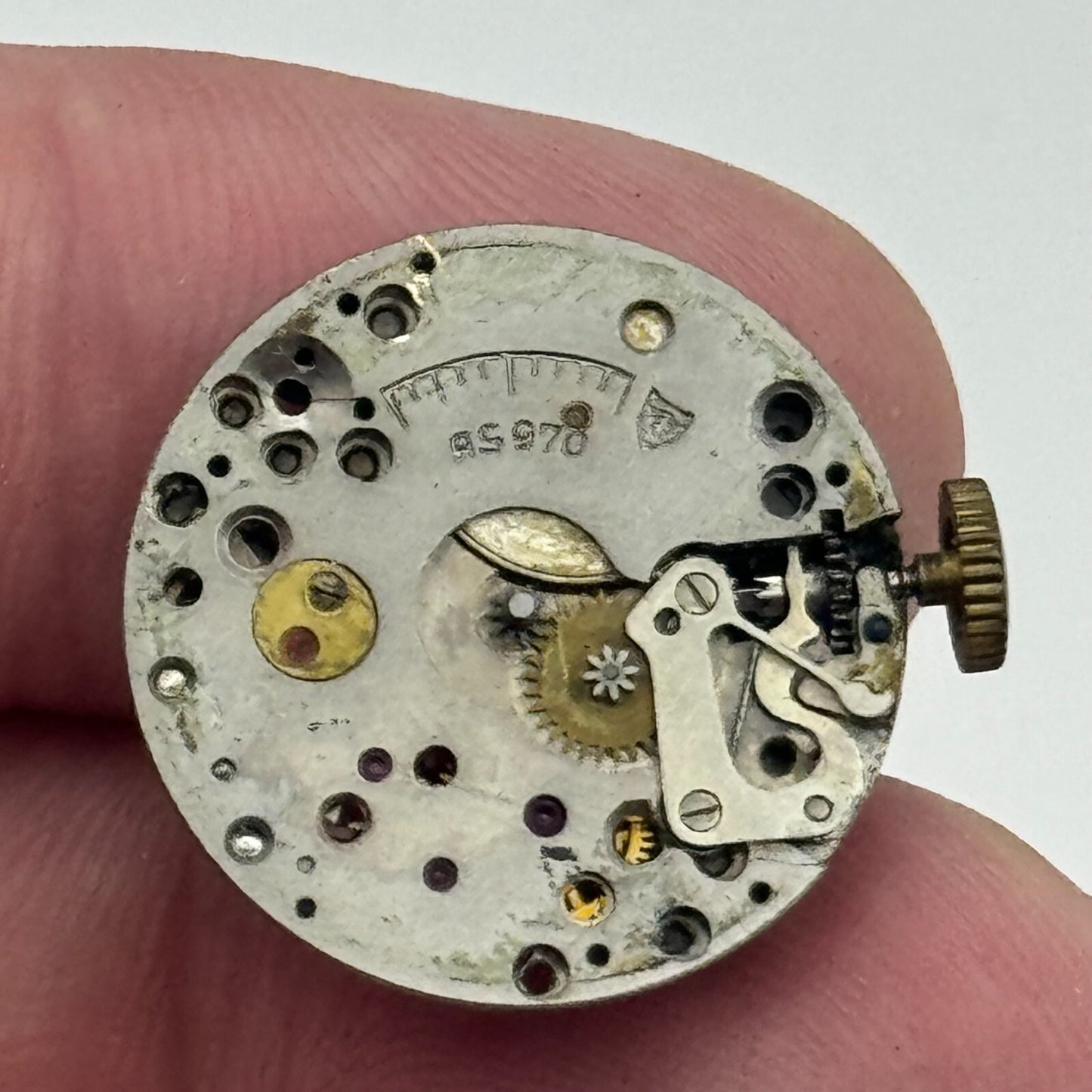 19.7mm Luvex AS 970 A Schild Manual Wind Swiss Watch Movement PARTS SPARES
