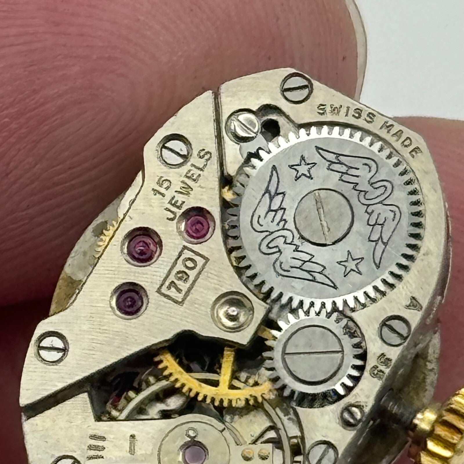 12.6mm Running Rotary AS 1051 A Schild Manual Wind Swiss Watch Movement PARTS