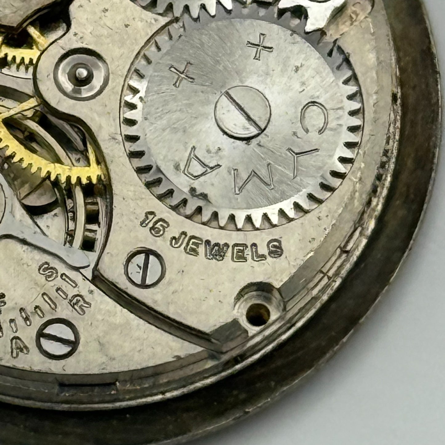 Cyma 162 Watch Movement Manual Wind Vintage Swiss 15 Jewels Parts Repair 23.5mm