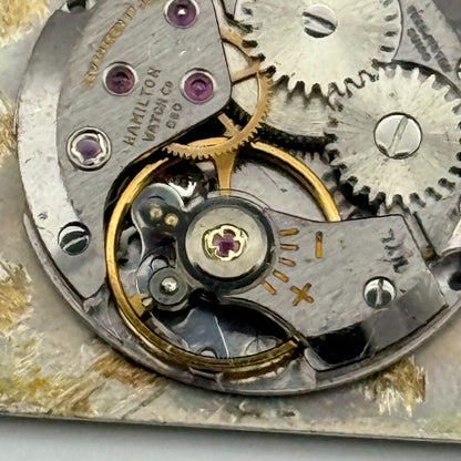 Hamilton C80 Watch Movement Manual Wind Vintage Swiss Parts Repair Spares 17.4mm