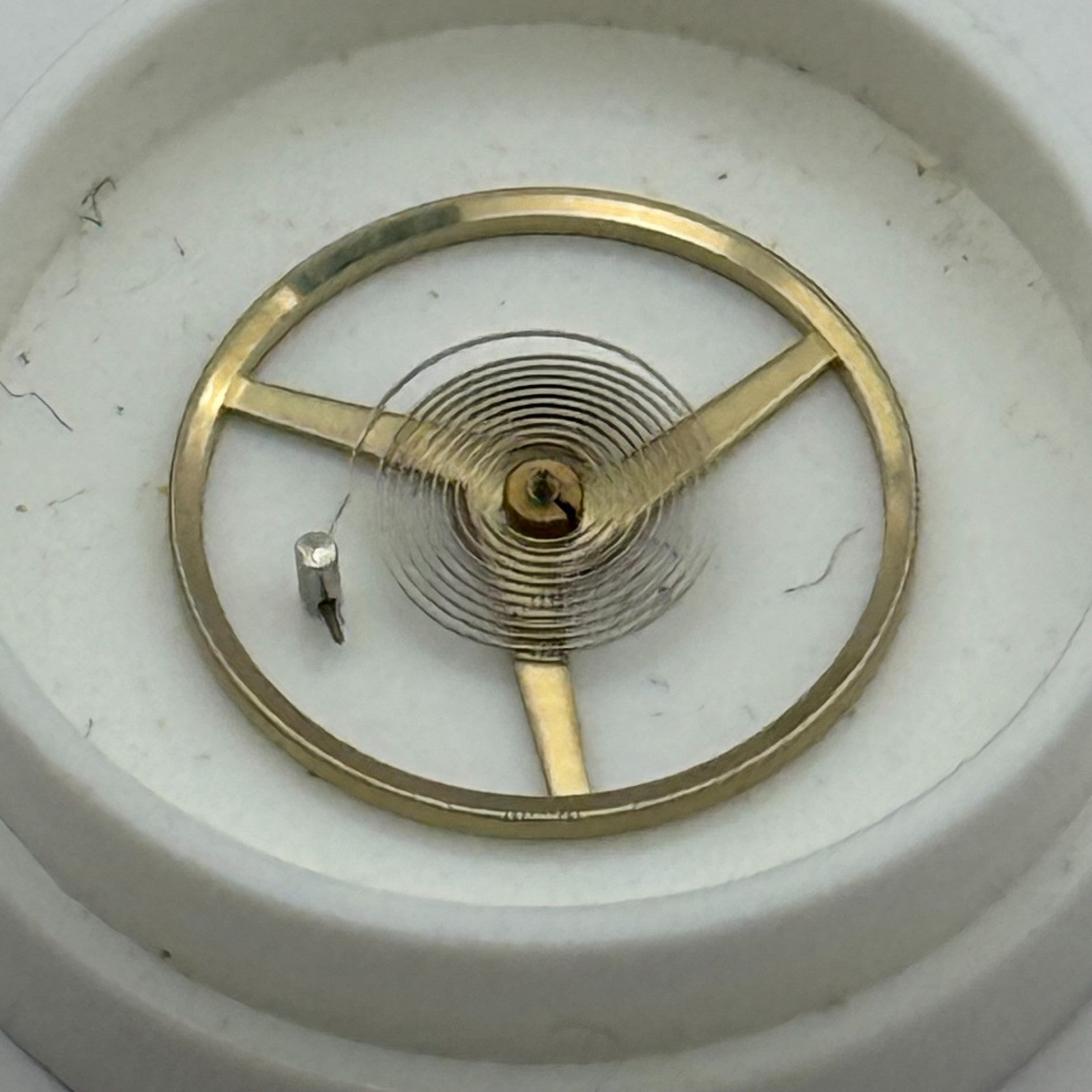 AS 1900 1906 Balance Wheel Complete And Spring Ord + Inca 1577 M Watch Parts NOS