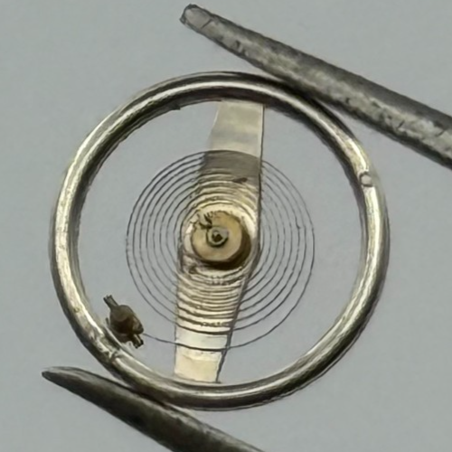 Brac 2051 Balance Wheel Complete And Spring 5 1/4''' 69 M Watch Movement Parts