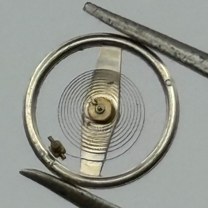 Brac 2051 Balance Wheel Complete And Spring 5 1/4''' 69 M Watch Movement Parts