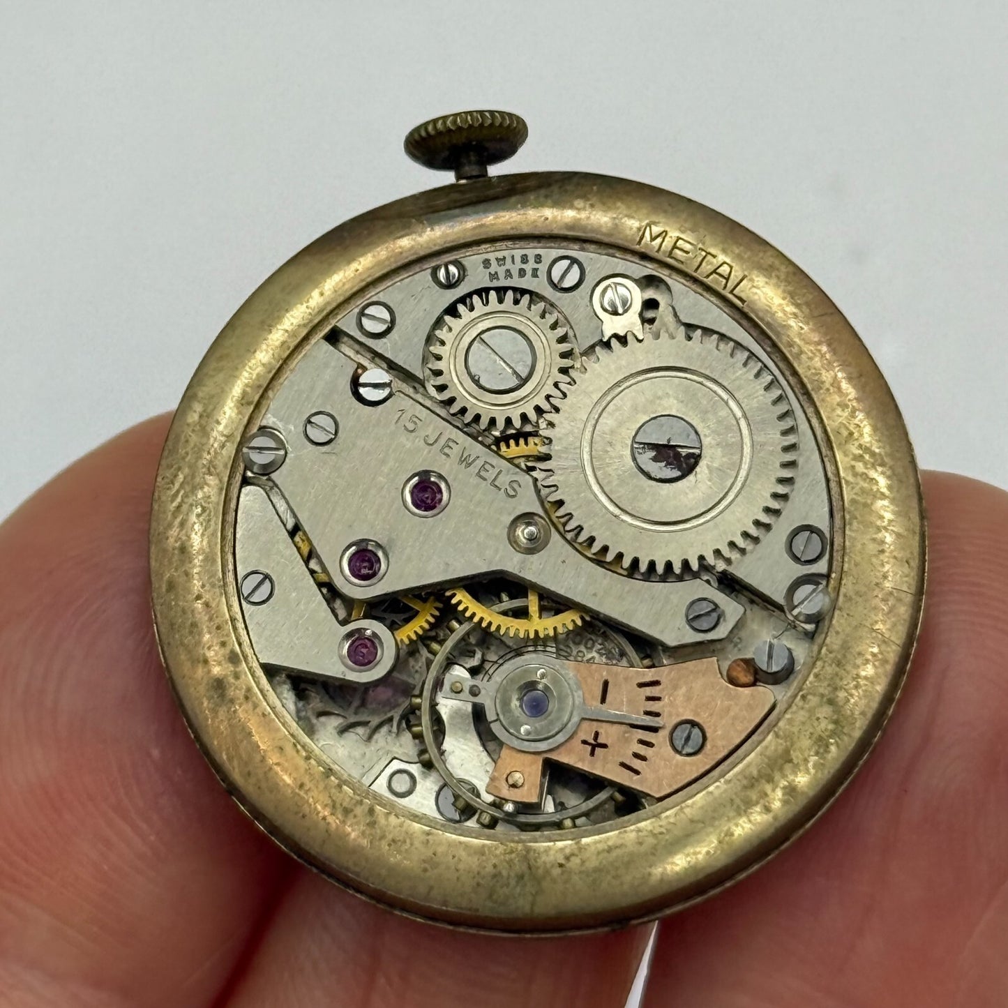 30.2mm Vintage AS 1002 984 Swiss Made Manual Wind Watch Movement PARTS REPAIR