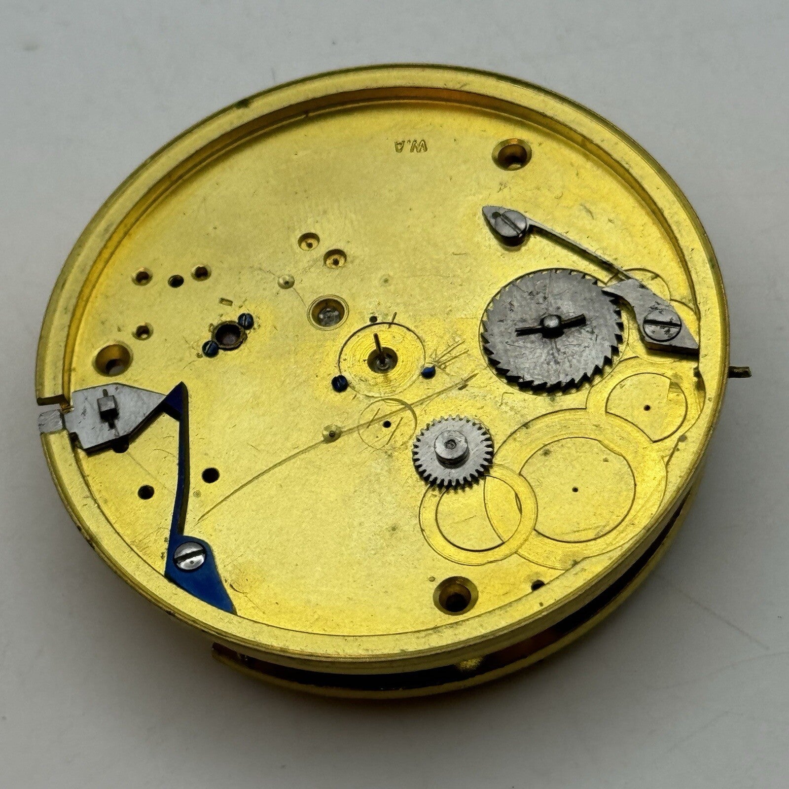 49.7mm W.A Quality No Balance Pocket Watch Movement FOR PARTS Restore