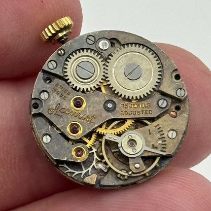 19.7mm Ladies Accurist AS 970 A Schild Manual Wind Swiss Watch Movement PARTS