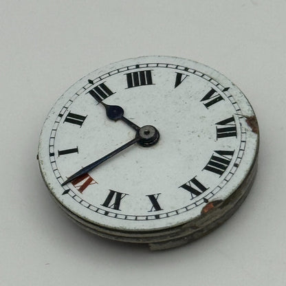 23.6mm Roman Numerals 15 Jewels Trench Watch Movement Manual Wind PARTS SPARES
