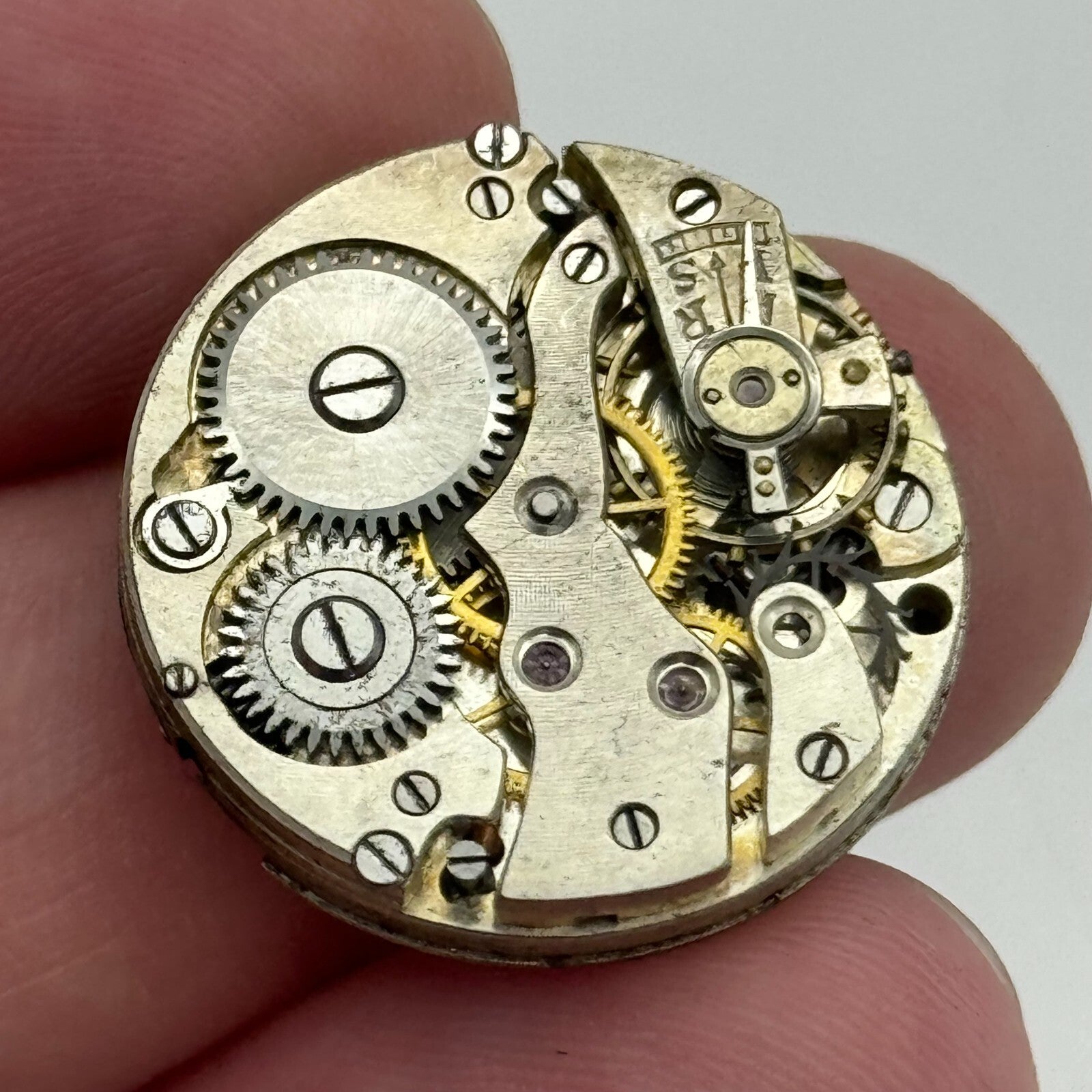 23.6mm Unidentified Sub Seconds Trench Watch Movement Manual Wind PARTS SPARES
