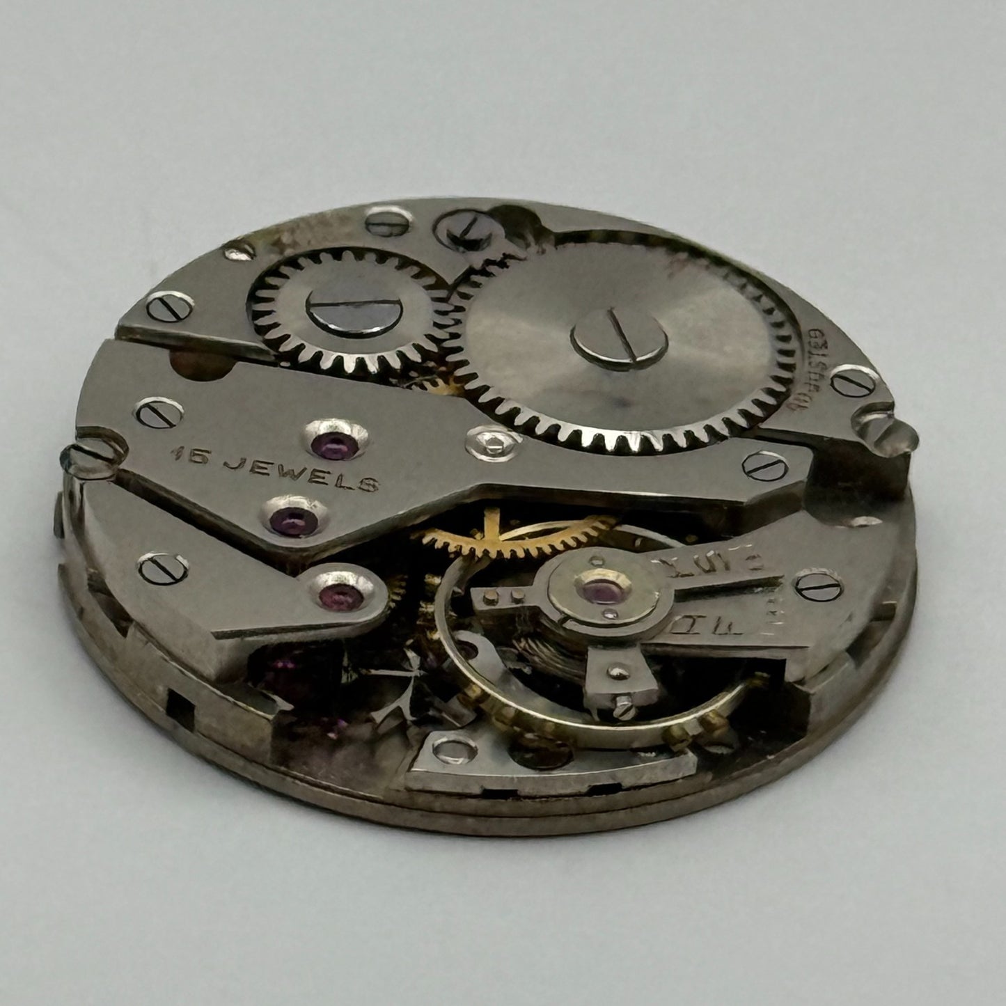 AS 984 Watch Movement Manual Wind Vintage Swiss 15 Jewels Parts Repair 23.7mm