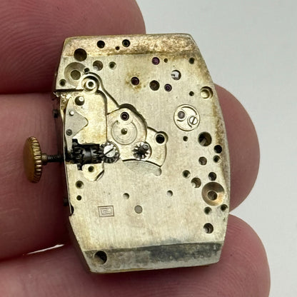 19.2mm Rotary Peseux Tank Watch Movement 15 Jewels Manual Wind 1930s Swiss PARTS