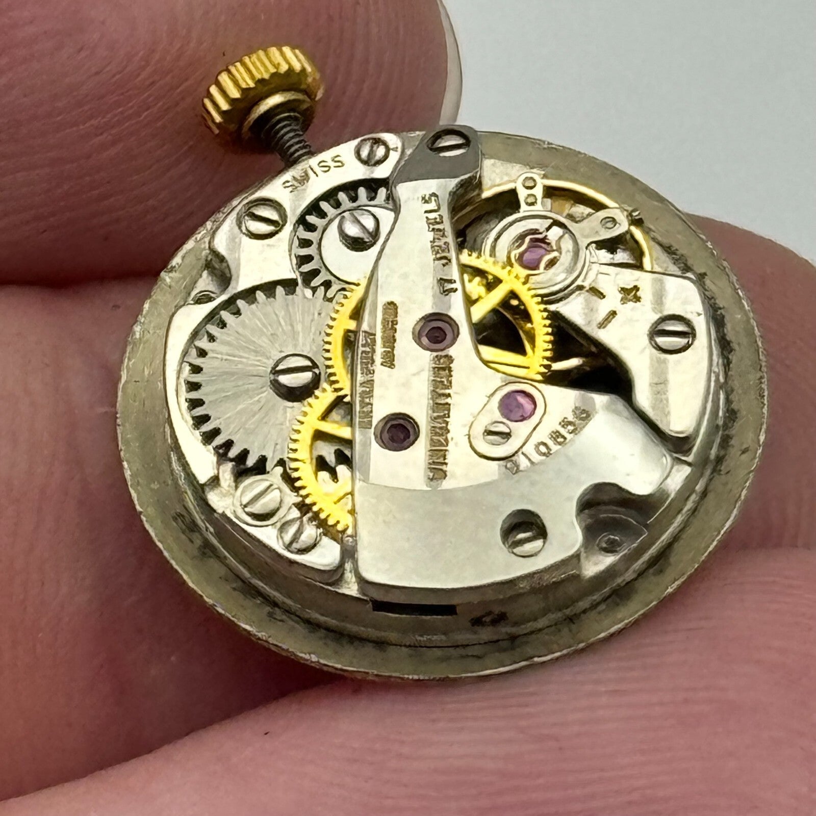 15.5mm Running Winegartens FHF 57-21 Manual Wind Swiss Made Watch Movement PARTS