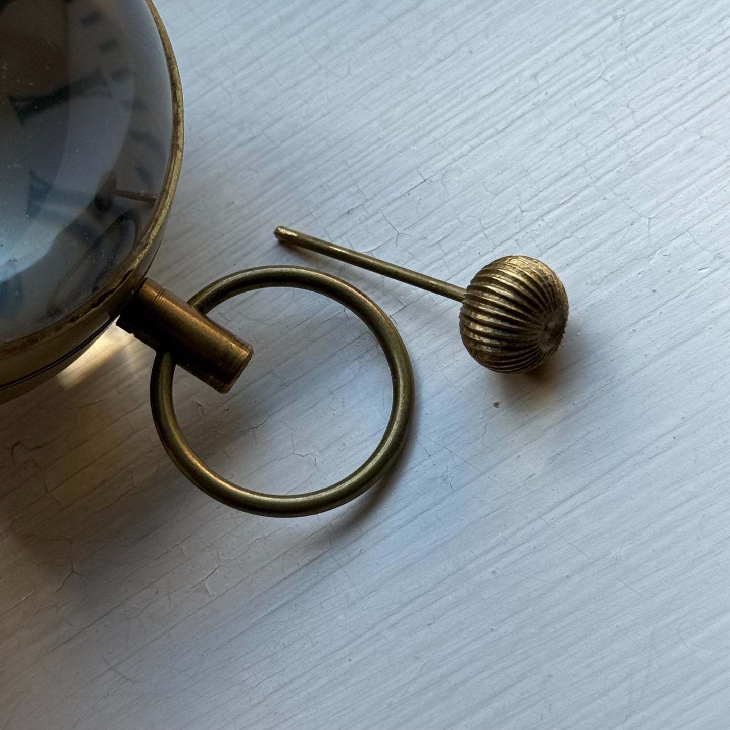 Roskopf Pocket Watch Unusual Fhf St 96 Magnifier Round Vintage To Repair Parts