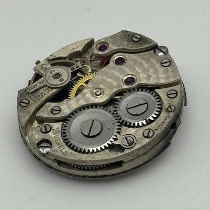 19.6mm 15 Jewels Roman Numerals Trench Watch Movement Manual Wind PARTS SPARES