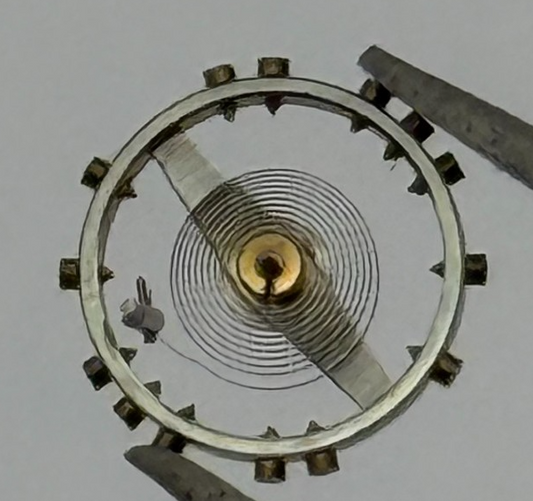 Felsa 302 Balance Wheel Complete And Spring 6 1/4''' 181 M Watch Movement Parts 
