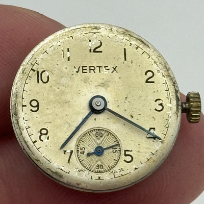 19.7mm Vertex Revue 78 Manual Wind Watch 15 Jewels Movement Swiss Vintage PARTS