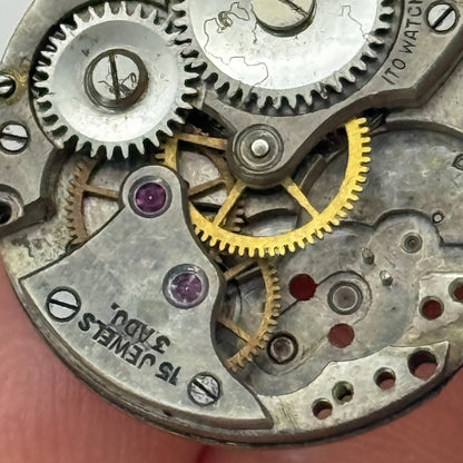 23.5mm Vintage ITO Watch Co 15 Jewels Manual Wind Watch Movement PARTS REPAIR