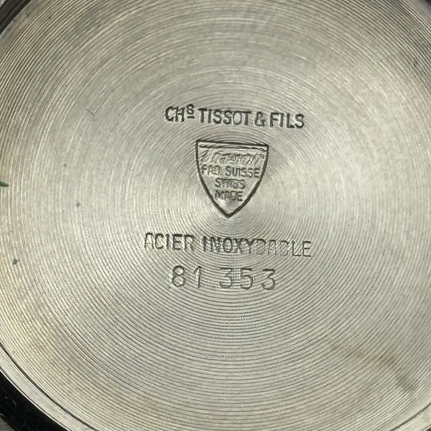 38mm Men’s Tissot Fab Suisse Stainless Steel 81 353 Watch Case + Crown Spares