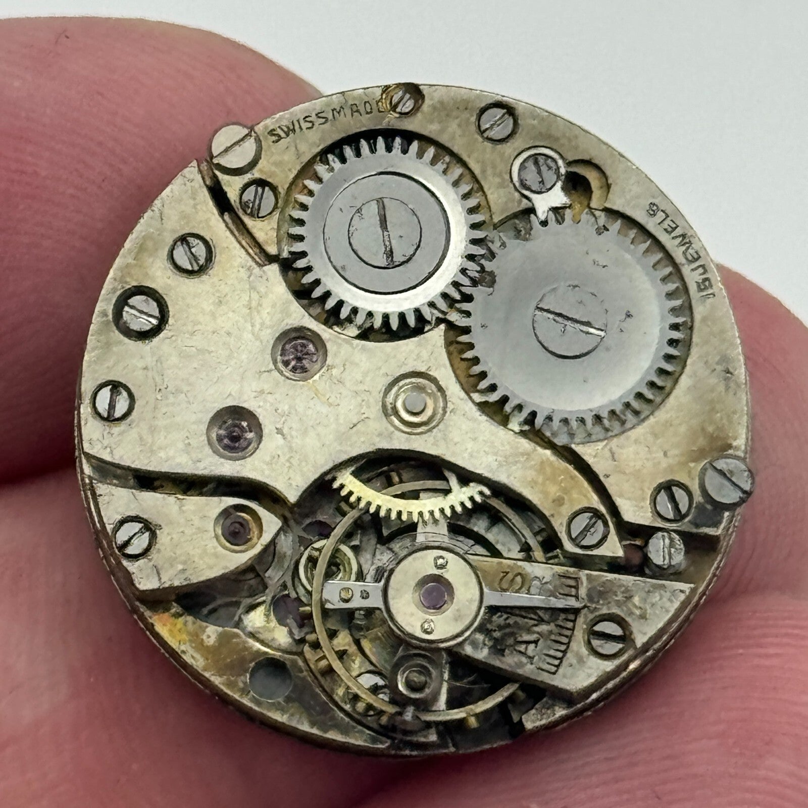 23.6mm 15 Jewels Roman Numerals Trench Watch Movement Manual Wind PARTS SPARES