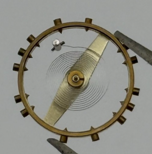 FHF 70 Balance Wheel Complete And Spring 10 1/2''' 201 M Watch Movement Parts