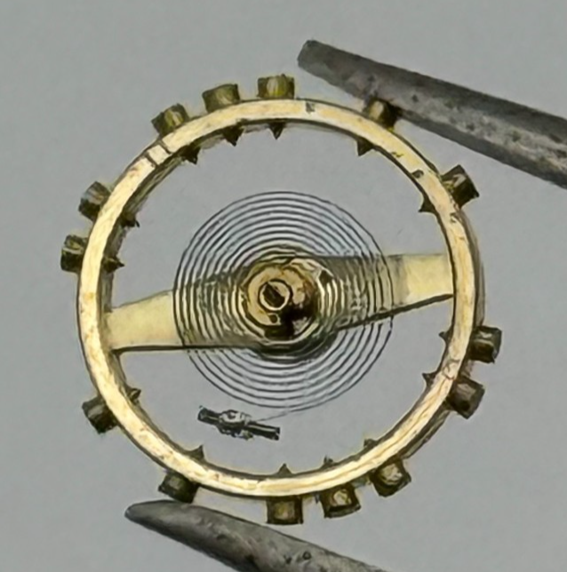 AS 976 1012 Balance Wheel Complete And Spring  29 M Watch Movement Parts NOS