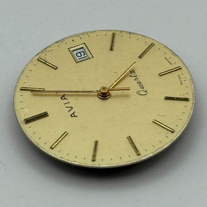 ESA ETA 944.111 Quartz Watch Movement Avia Date Vintage Swiss Parts Repair 26mm