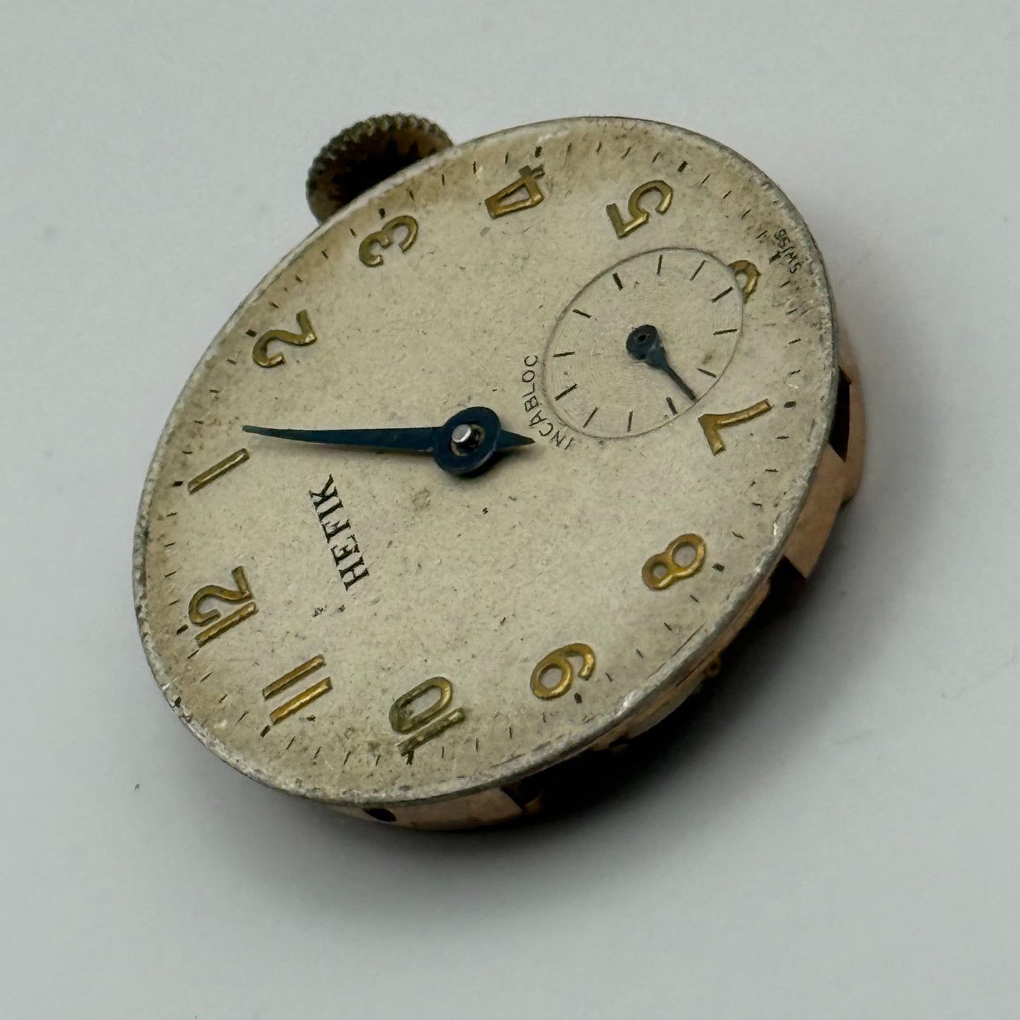 FHF 70 Watch Movement Hefik Running Manual Wind Vintage Parts Repair 23.5mm