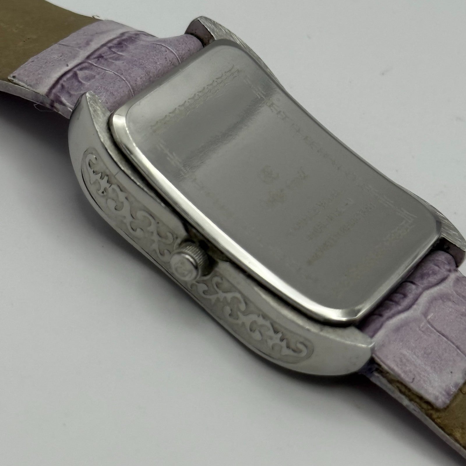 Oskar Emil Ladies Swiss Quartz Watch Crystal Bezel Leather Strap Working 25mm