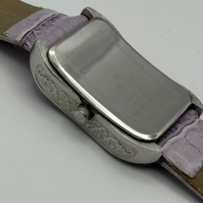 Oskar Emil Ladies Swiss Quartz Watch Crystal Bezel Leather Strap Working 25mm