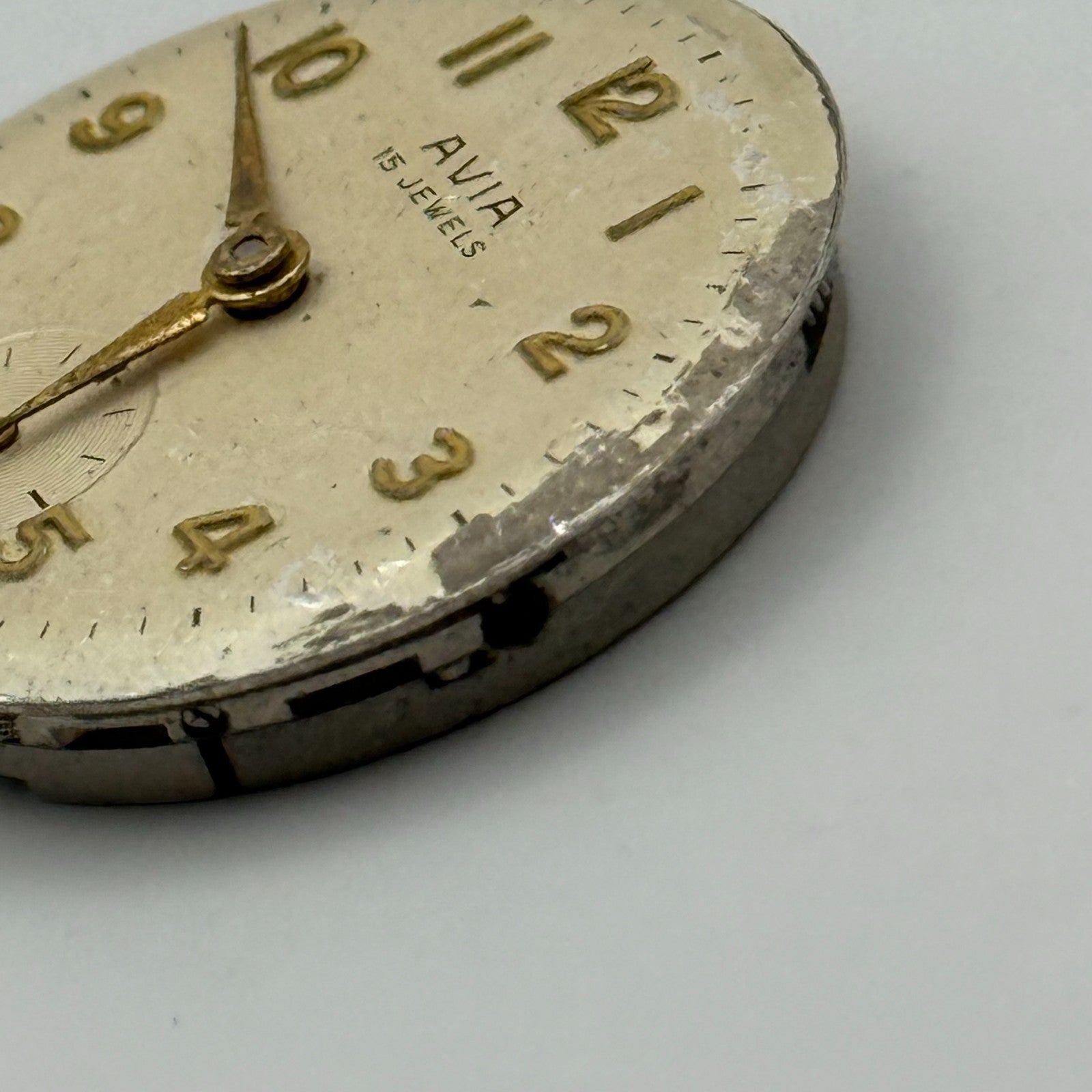 Avia AS 1123 1124 Watch Movement Manual Wind Vintage Swiss Parts Repair 23.5mm