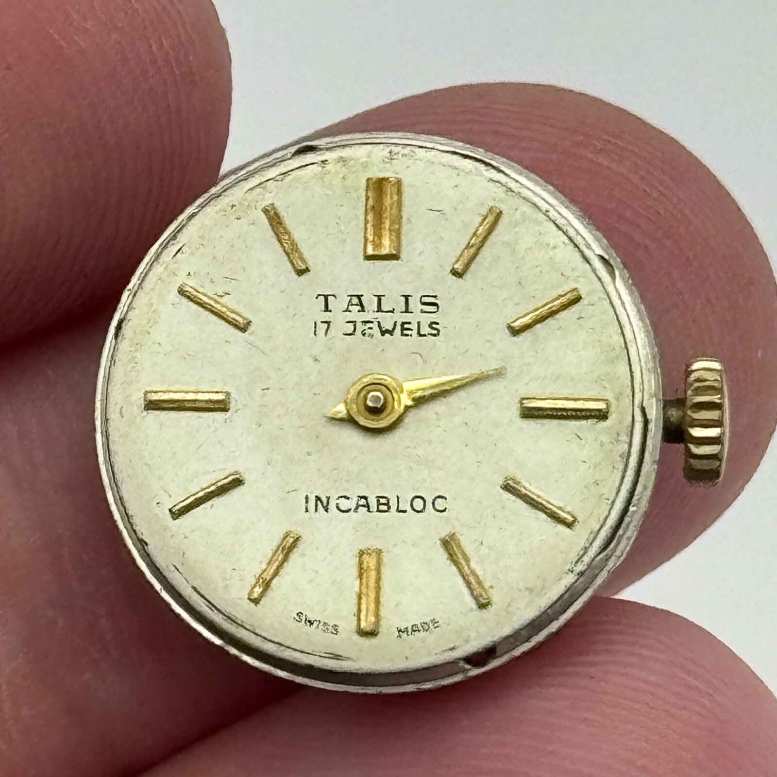 17.5mm Ladies Talis FHF 34 Balance Ok Watch Movement Swiss Vintage PARTS SPARES