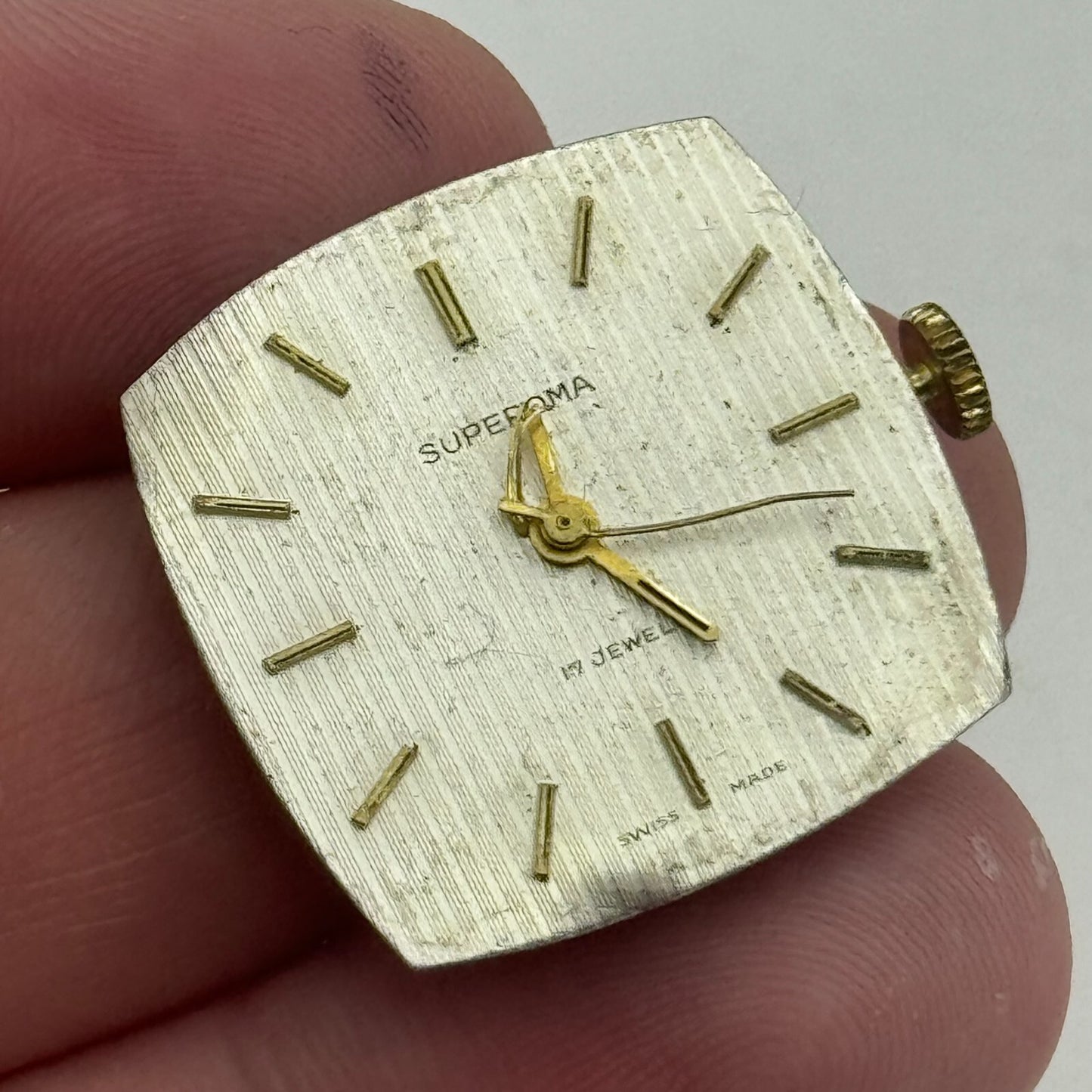 23.6mm Superoma EB 8481-74 Manual Wind 17 Jewels Watch Movement PARTS REPAIR
