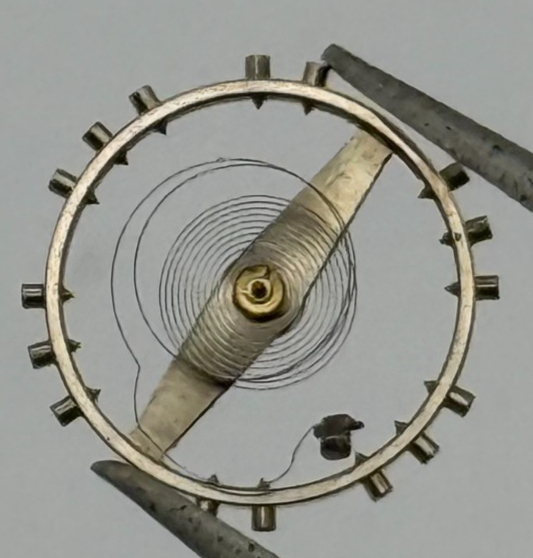 Felsa 4000 4010 Inca Balance Wheel Complete And Spring 1435 Watch Movement Parts