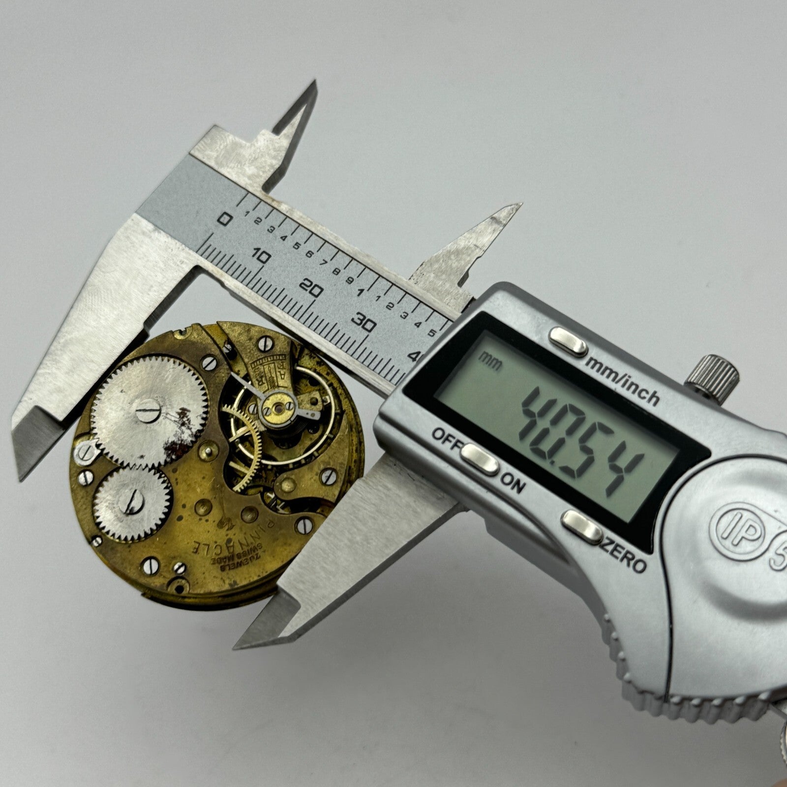 43mm Pinnacle 7 Jewels Sub Seconds Hunter Swiss Pocket Watch Movement PARTS