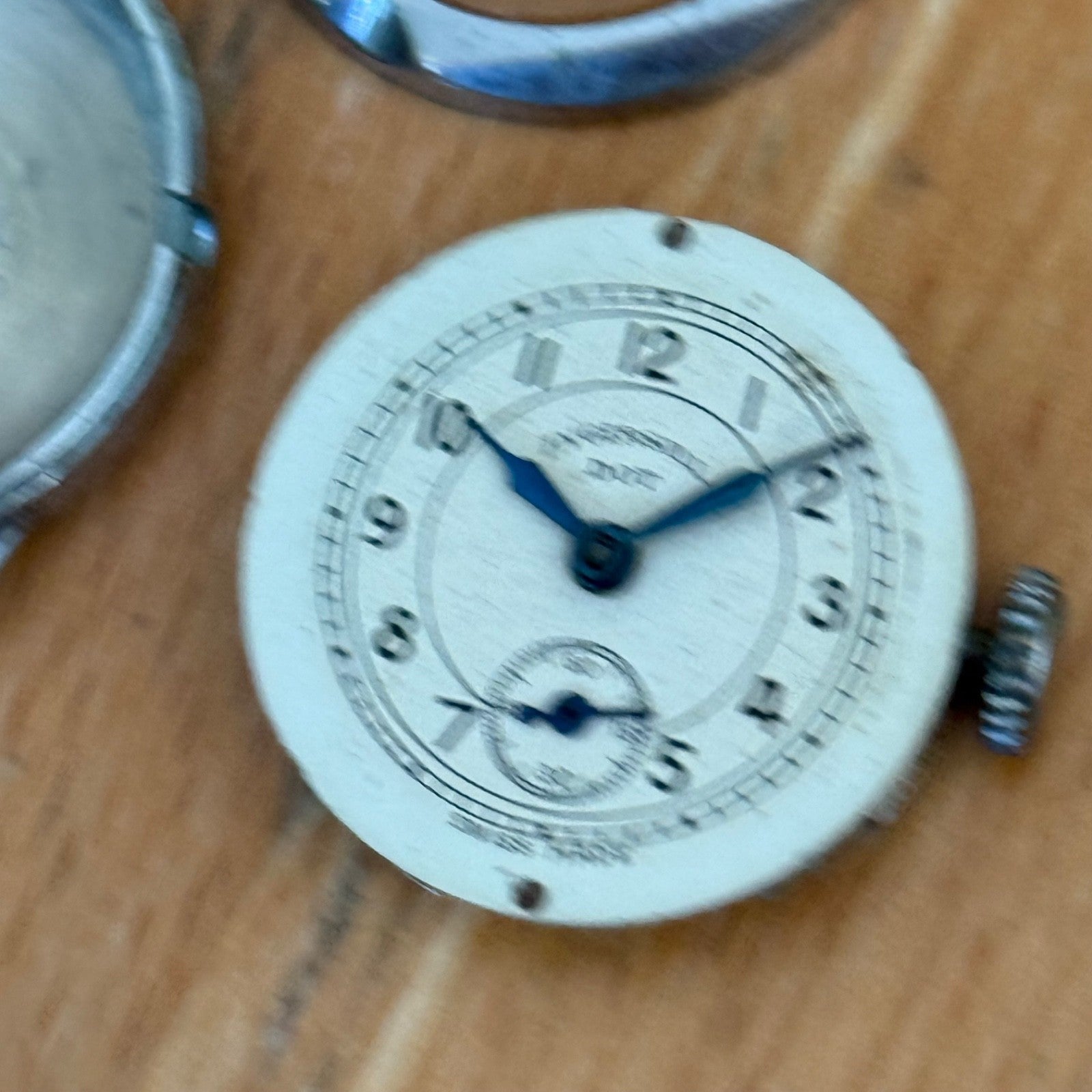 25mm Vintage Ingersoll Dot Nickel Chromium Swiss Manual Wind Watch PARTS REPAIR