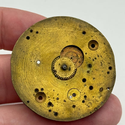 42.2mm Antique H Samuel Manchester Patent Balance Pocket Watch Movement PARTS