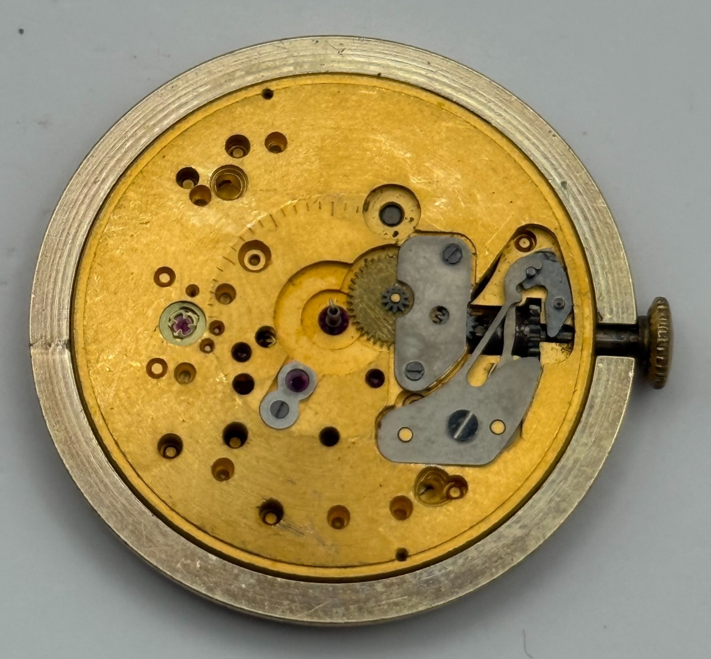 Smiths Imperial 617 Cal 0104 Watch Movement Running Manual Wind Parts 31.4mm