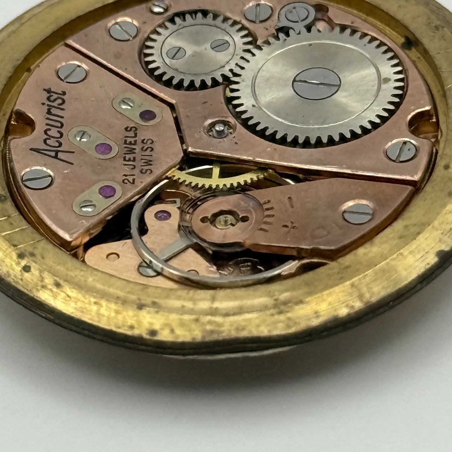 Peseux 320 Watch Movement Accurist Manual Wind Vintage Swiss Parts Repair 31.1mm