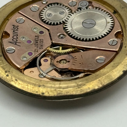 Peseux 320 Watch Movement Accurist Manual Wind Vintage Swiss Parts Repair 31.1mm