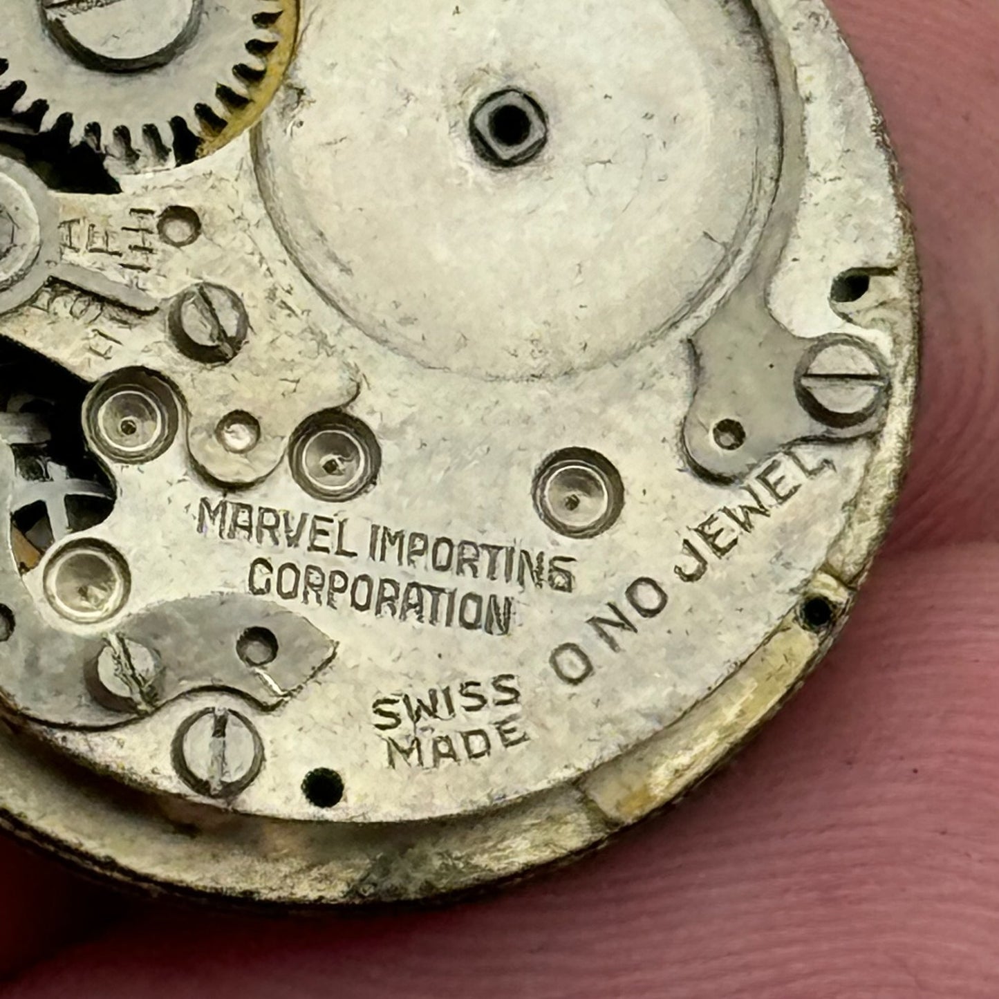 23.6mm Men's Uba Marvel Importing Corporation Manual Wind Watch Movement PARTS