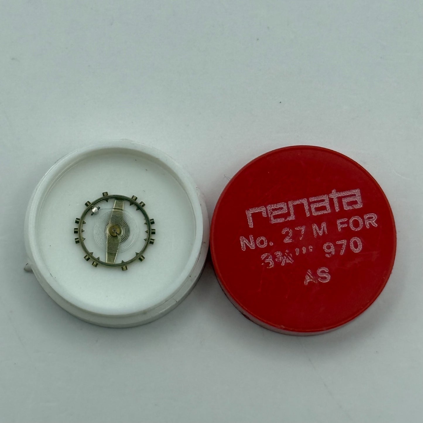 AS 970 Balance Wheel Complete And Spring 8¾’’’ 27 M Watch Movement Parts NOS